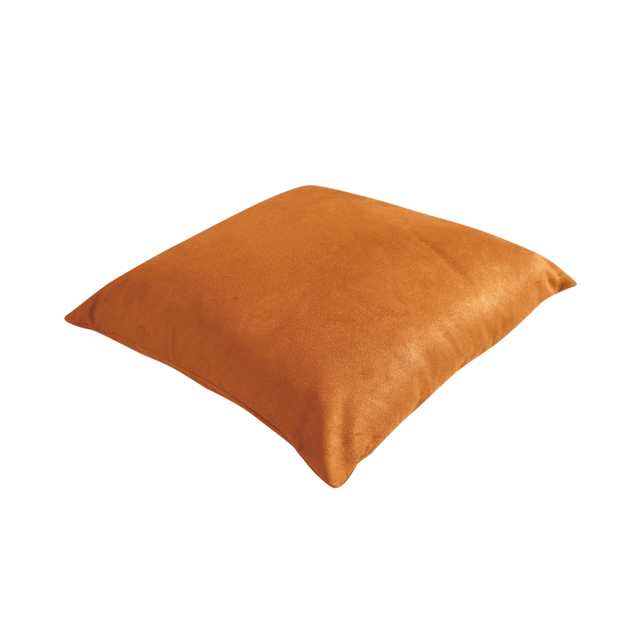 Coussin VELVET coloris jaune ocre 45 x 45 cm
