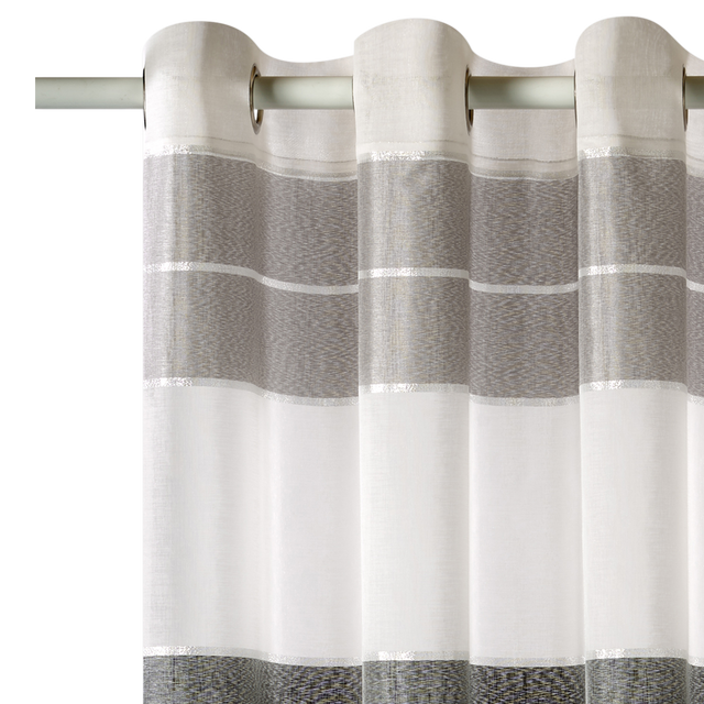 4MURS Voilage NEVA coloris gris 140 x 240 cm