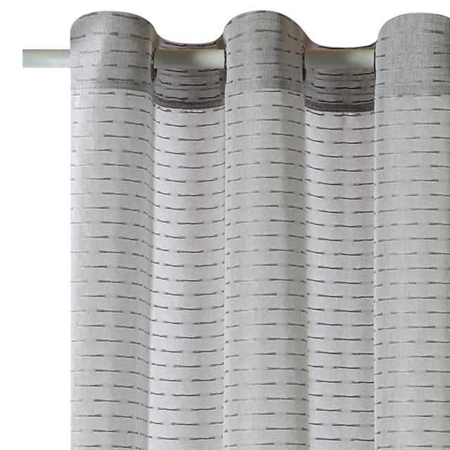 Voilage BEAURECUEIL coloris gris 140 x 240 cm