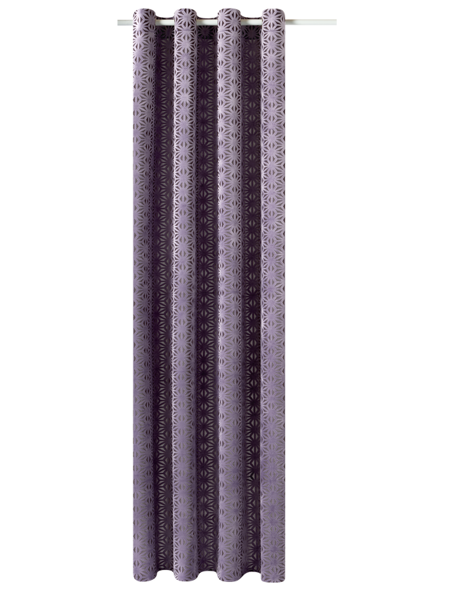 Rideau PRESTIGE coloris mauve 140 x 260 cm