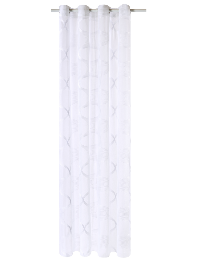 Voilage SISMO coloris blanc 140 x 260 cm