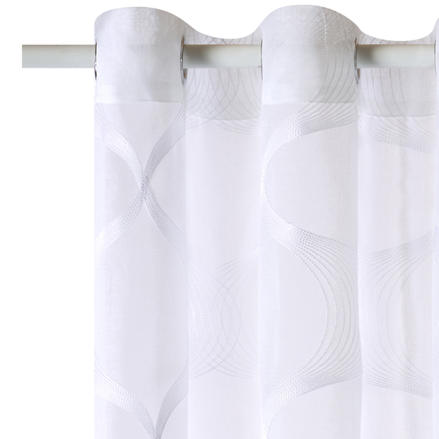 Voilage SISMO coloris blanc 140 x 260 cm