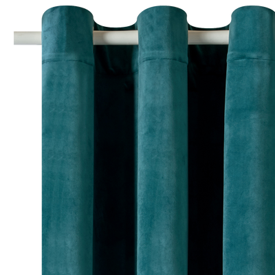 Rideau Negresco Bleu paon