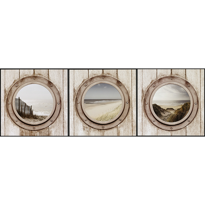 Triptyque Triptyque hublot Gris perle