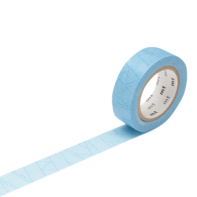 Masking tape Trame messy Cyan