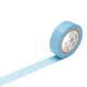 Masking tape Trame messy Cyan