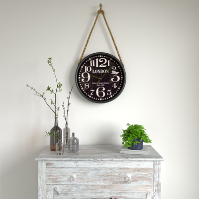 Horloge en métal Stan Noir