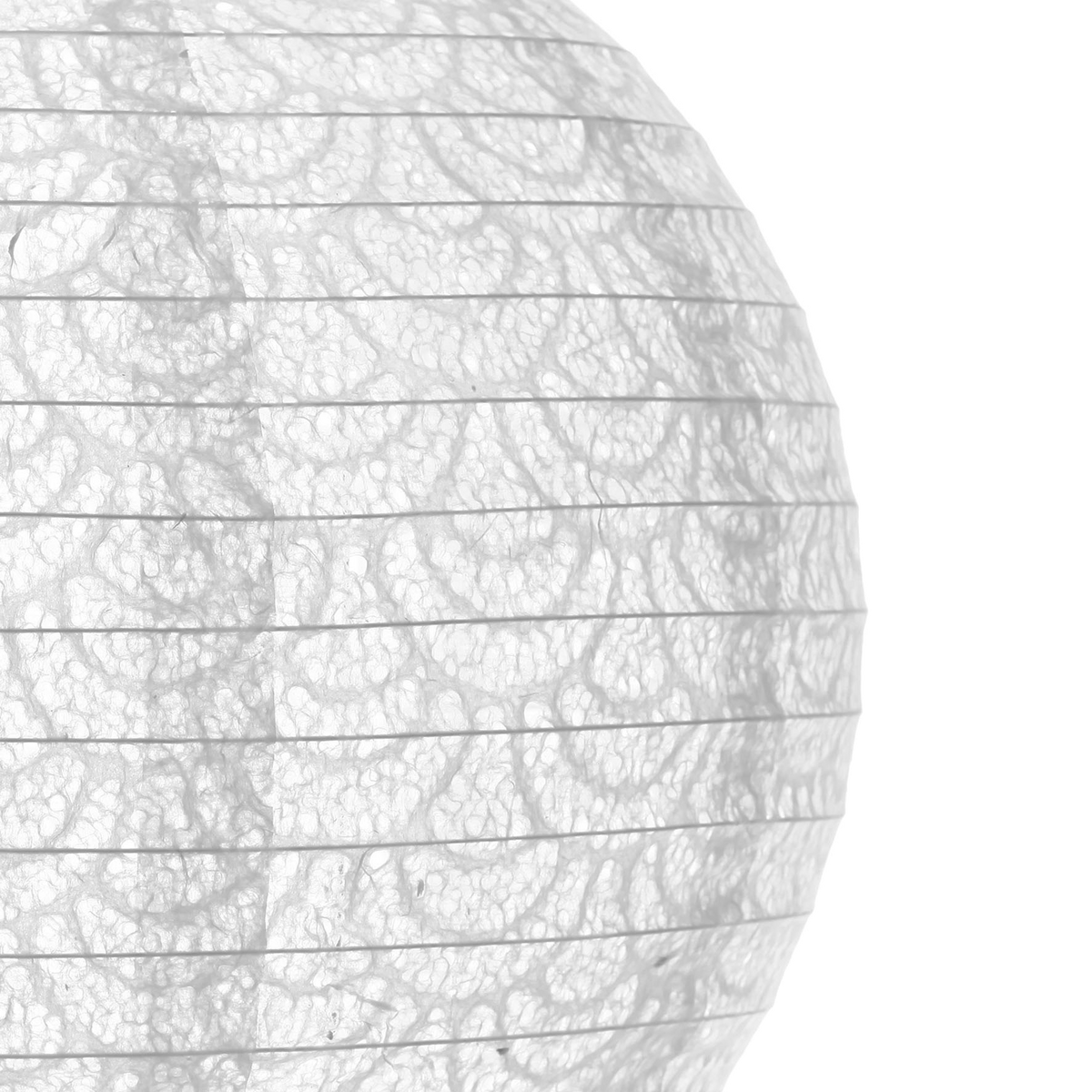 Abat-jour boule papier Dentelle Blanc