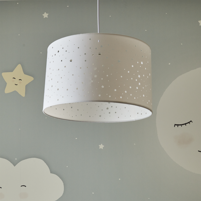 Suspension STARS coloris blanc 23 x 40 cm