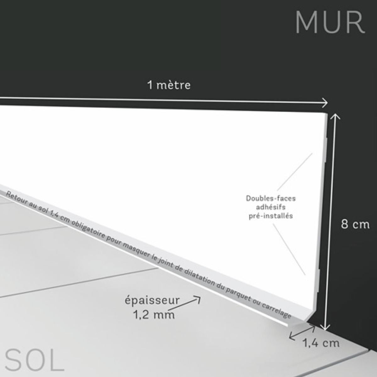 Plinthe Playtime Blanc