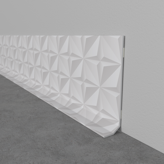 Plinthe déco PLAYTIME coloris blanc