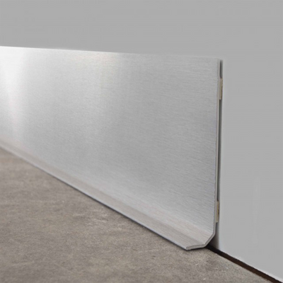 Plinthe Alu brossé 2m Argent