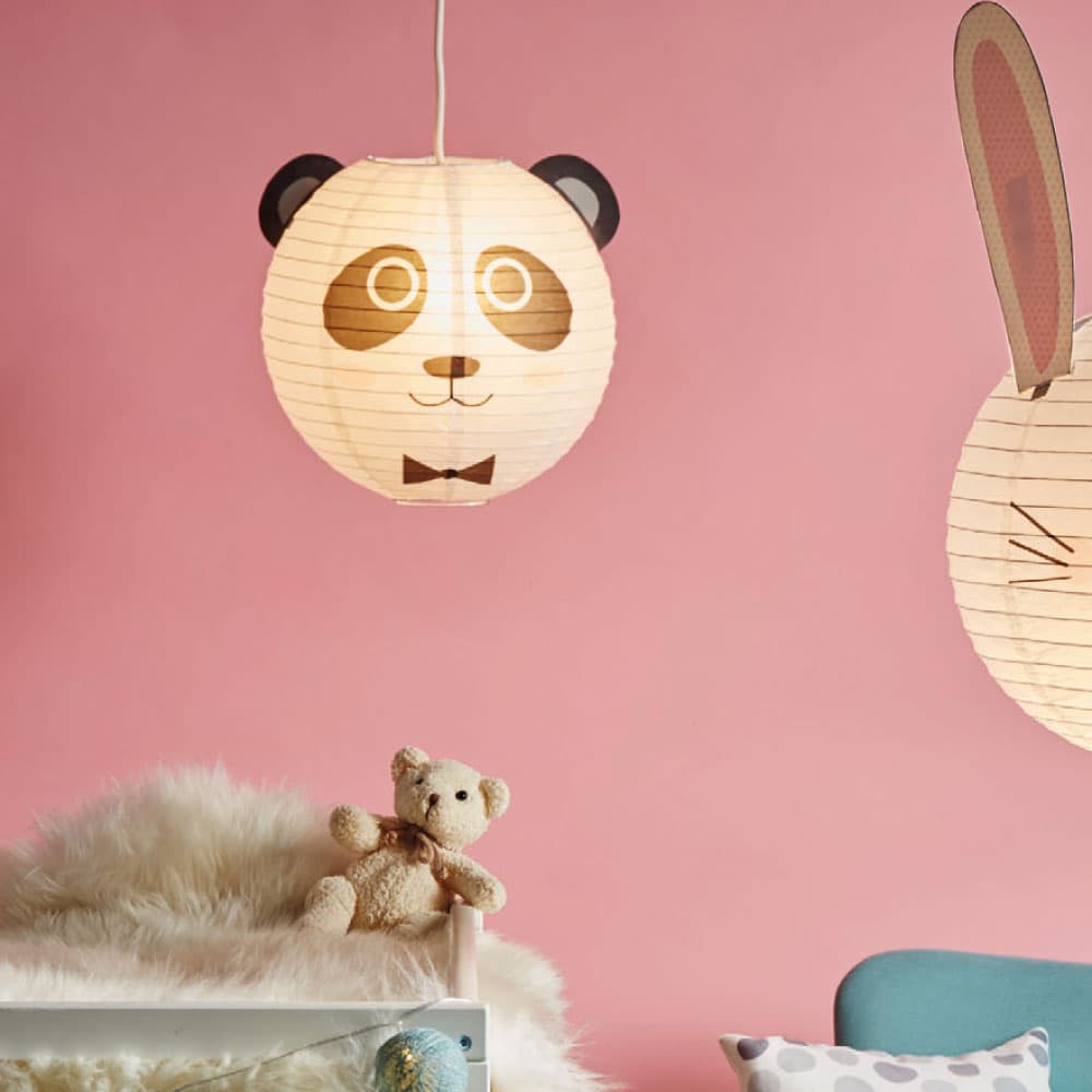 Abat-jour Panda Noir