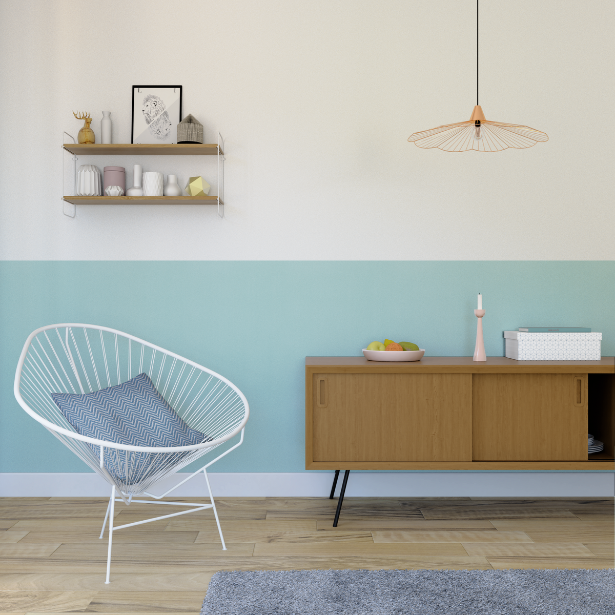 Suspension Kananga Cuivre