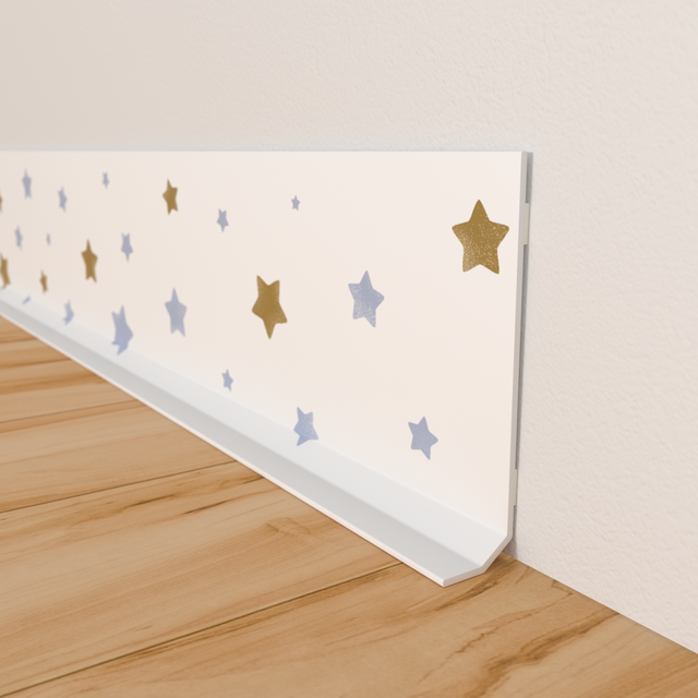 Plinthe déco RISING STARS coloris blanc