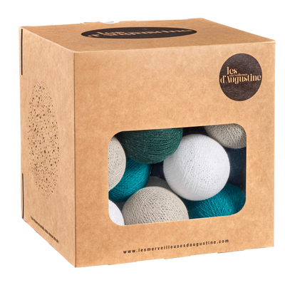 Guirlande lumineuse boule Émeraude Vert émeraude