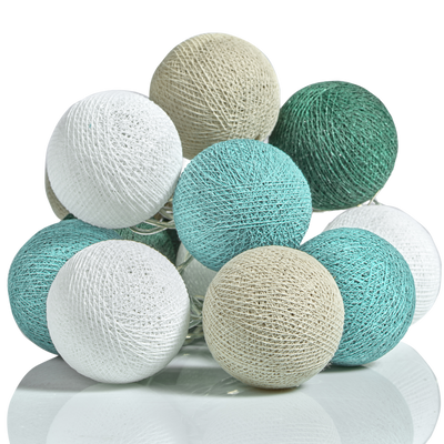 Guirlande lumineuse boule Émeraude Vert émeraude