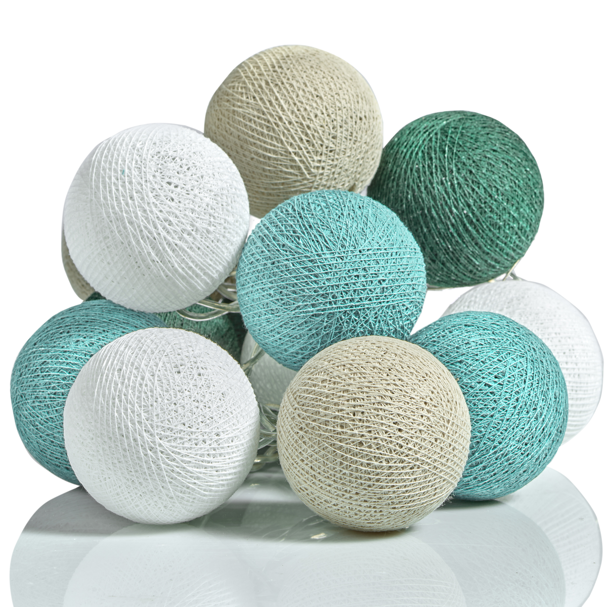 Guirlande lumineuse boule Émeraude Vert émeraude