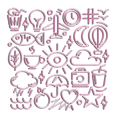 Tableau en verre Lighting board Blanc