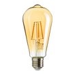 LED POIRE AMBRÉ ST64 30W E27 lumière chaude