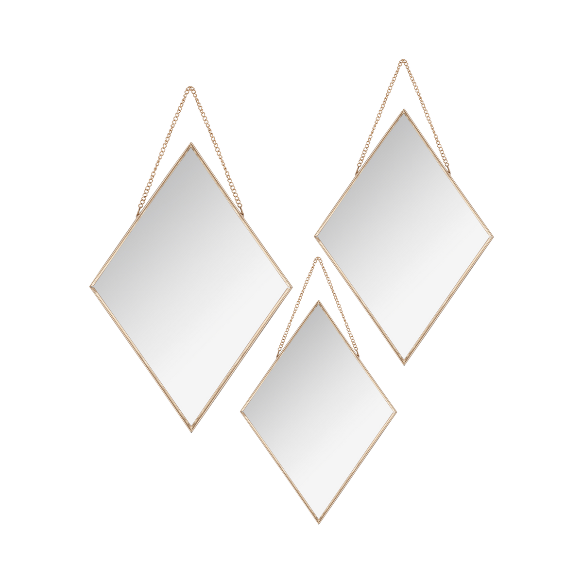 Miroir en métal Louna Or