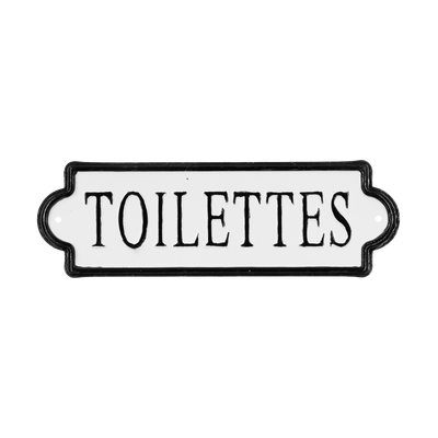 Plaque murale en métal Room signs Noir