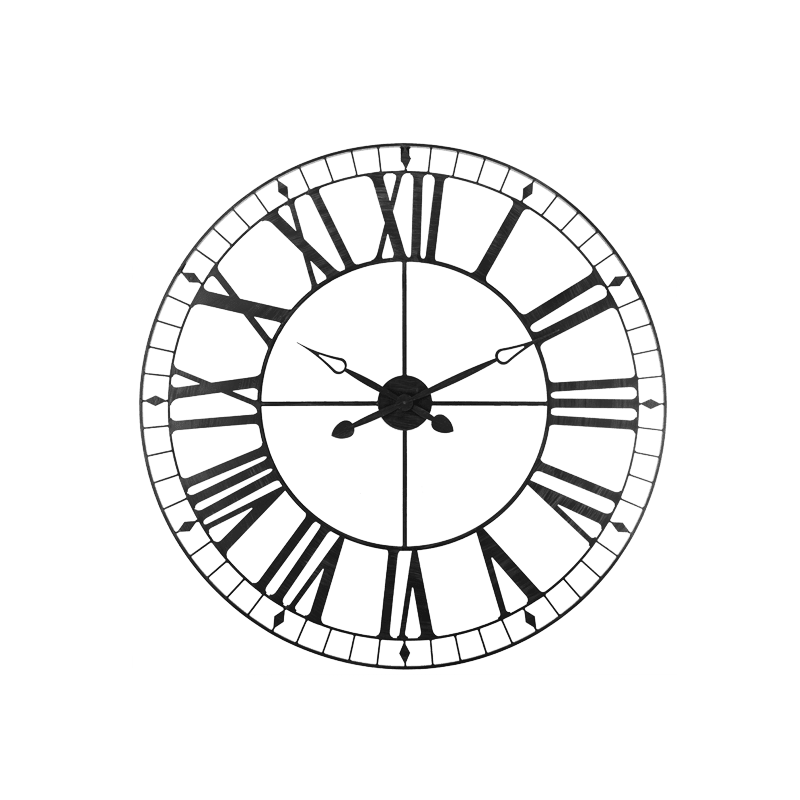 Horloge en métal Ismael Noir