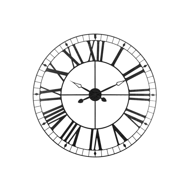 Horloge en métal ISMAEL coloris noir