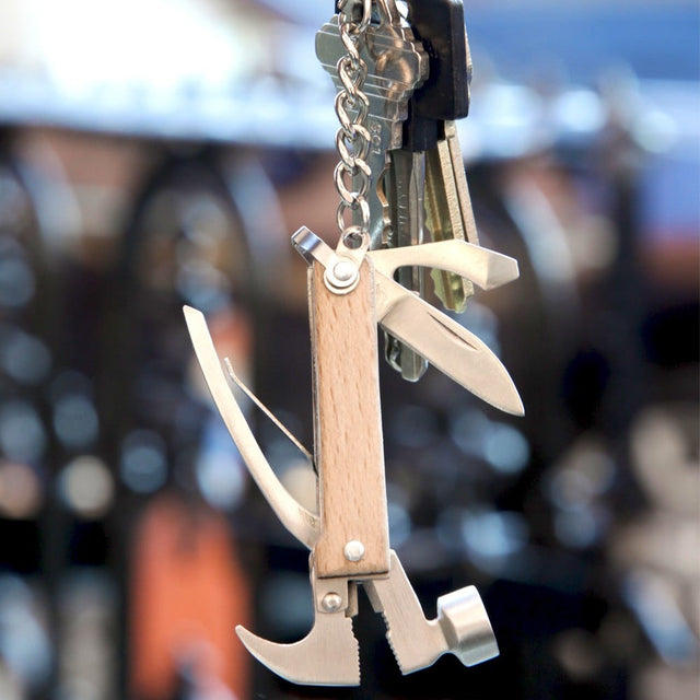 Kikkerland Porte clef TOOLY coloris argent