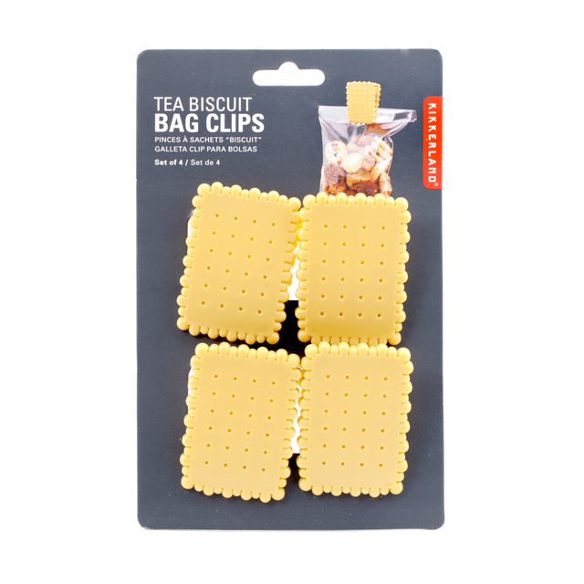 Kikkerland Pince sachet BISCUIT coloris beige