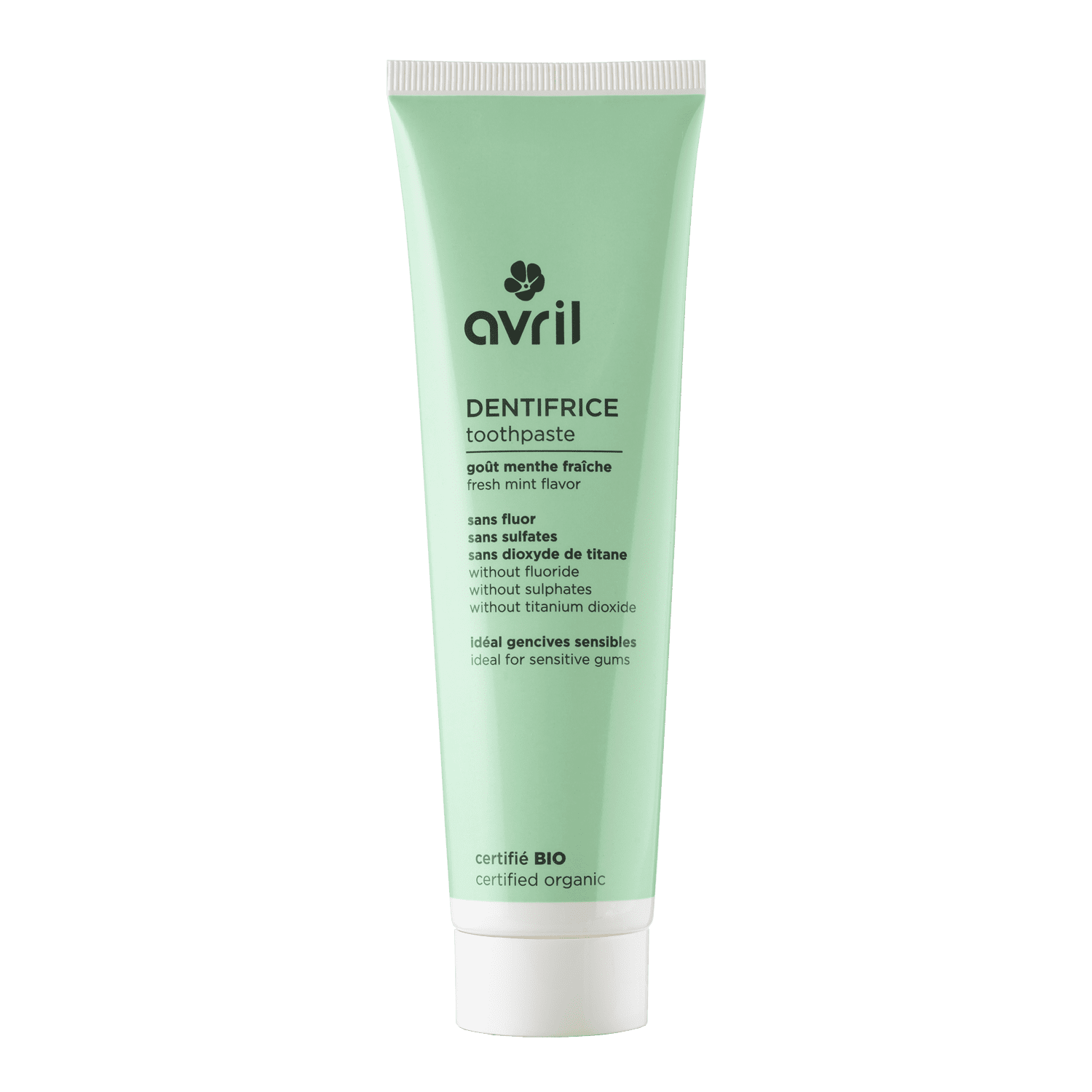 AVRIL Dentifrice Bio sans fluor à la menthe fraîche Menthe 100ML