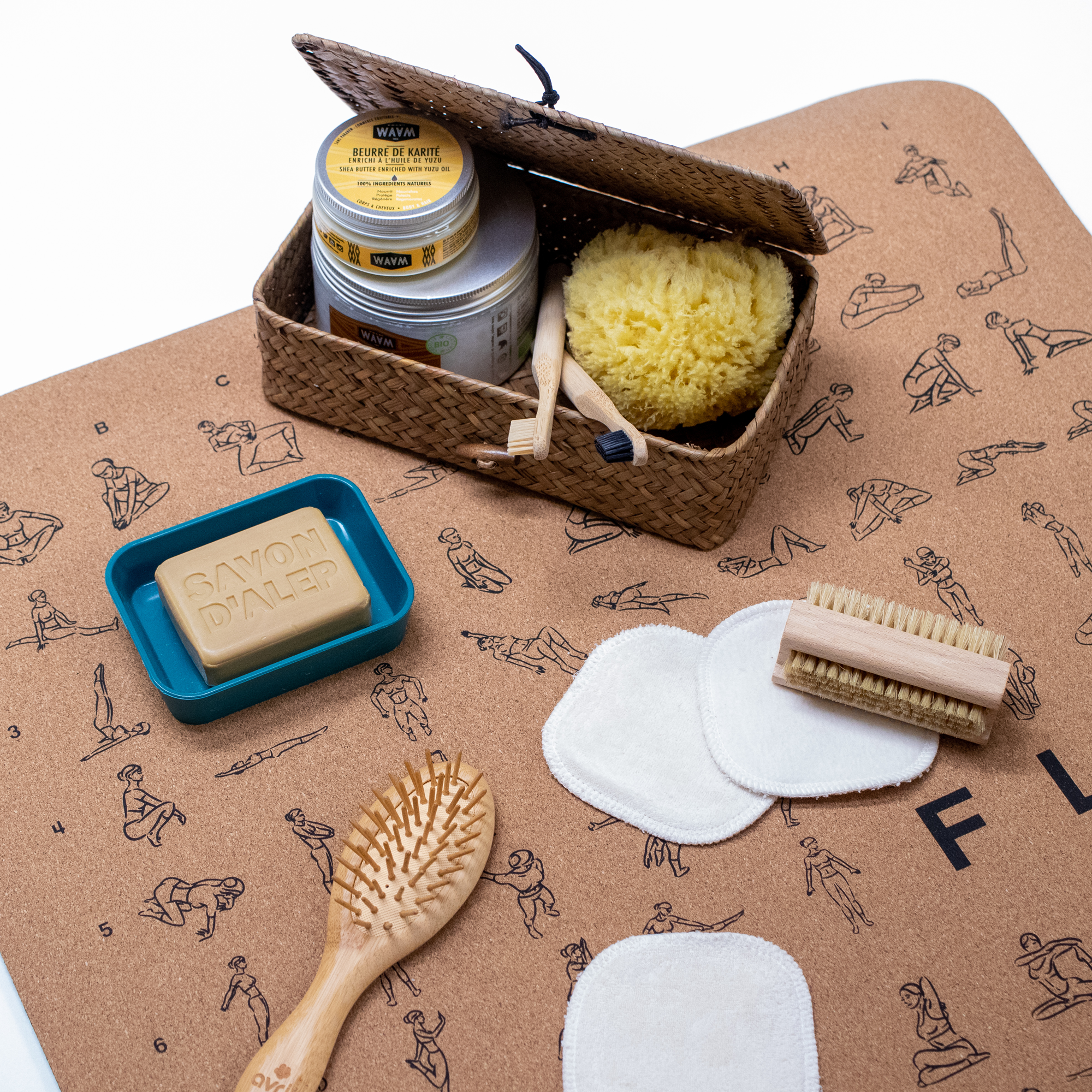 AVRIL Lingettes démaquillantes Carre en coton bio