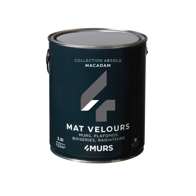 Absolu Peinture Multi-supports Peinture macadam 2,5 L