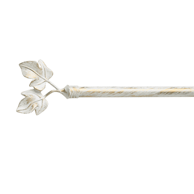 Kit barre à rideaux Bourgogne Blanc doré