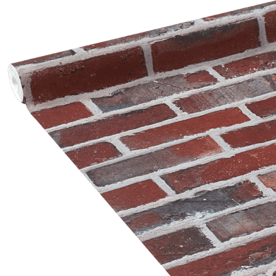 Papier peint intissé Brickwall Rouge brique