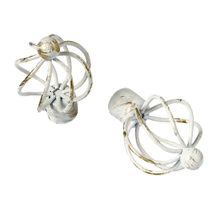 Embout Cerusite Blanc doré