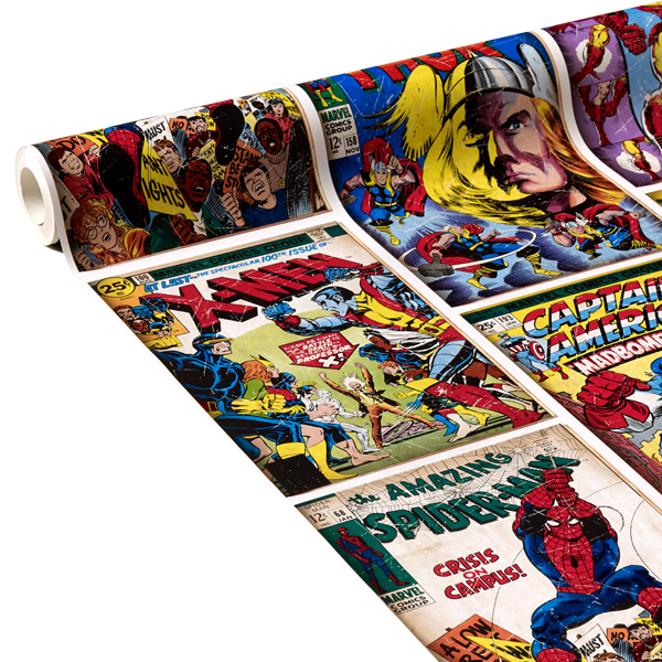 Papier peint Heros marvel Multicolore