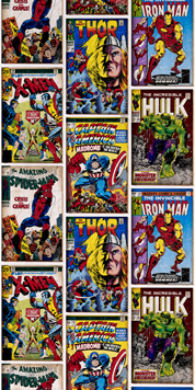 Papier peint HEROS MARVEL coloris multicolore