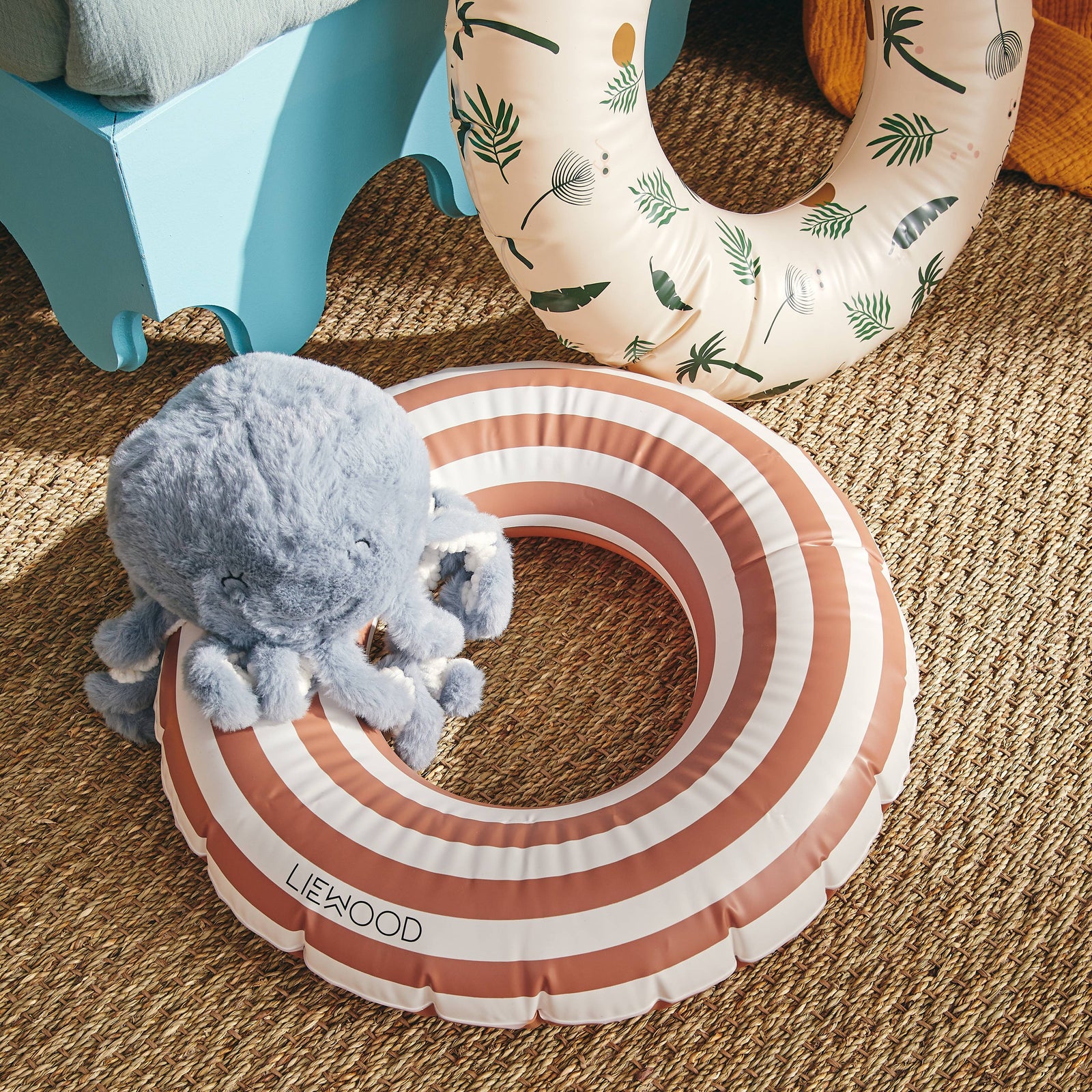 Bouées gonflables pour enfant, peluche pieuvre