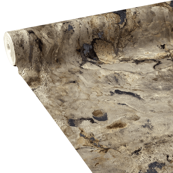 Papier peint intissé MINERAL coloris beige liège