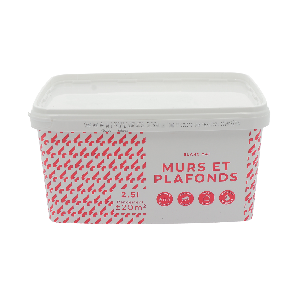 4MURS Peinture Murs et plafonds prix malin Blanc Mat 2,5L