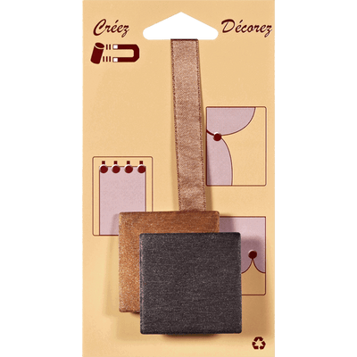 Embrasse aimantée Nacre 3d Caramel Plastique