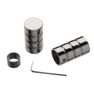 Embout Onyx Nickel noir Métal brillant