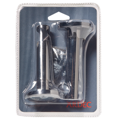 Support barre à rideau Onyx Nickel noir Métal brillant