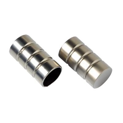 Embout Pyrite Satin nickel Métal brossé