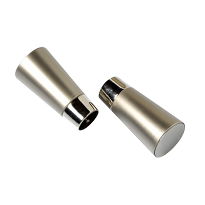 Embout Pyrite Satin nickel Métal brossé