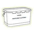 Dessin d'un pot de peinture plafond
