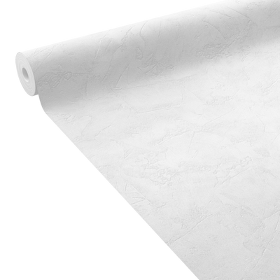 Papier peint intissé Ravenne Blanc Crépi grésé