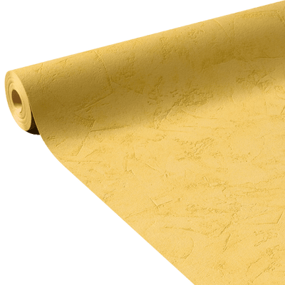 Papier peint intissé Ravenne Jaune bouton d'or Crépi grésé