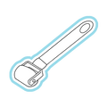 Dessin de roulette à tapisser